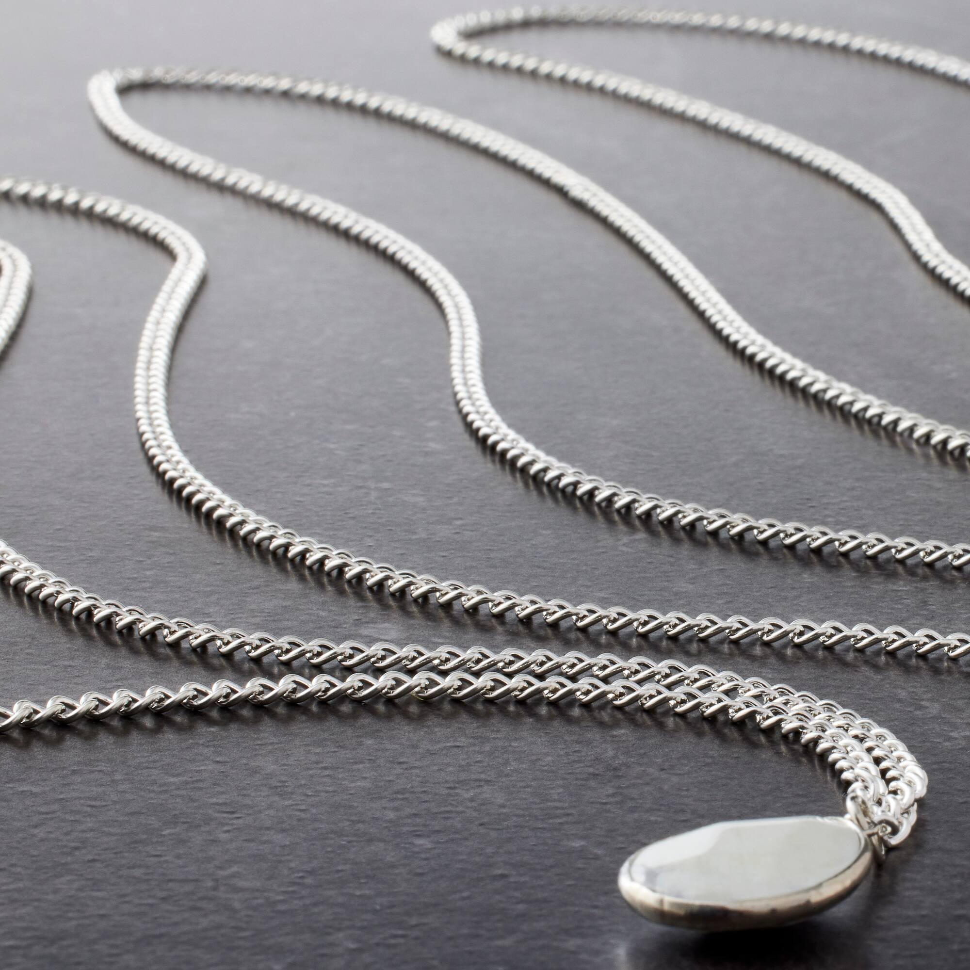 12 Pack: 96" Silver Open Curb Chain by Bead Landing™